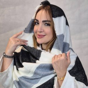 شال موهر چهارخونه - مانتو پاتریس رشت