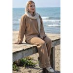 ست بلوز شلوار بافت سوزنی