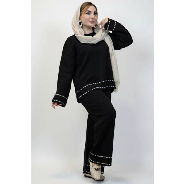 ست بلوز شلوار بافت سوزنی