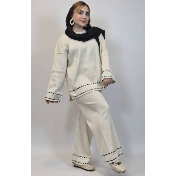 ست بلوز شلوار بافت سوزنی