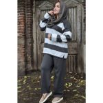 ست بلوز شلوار بافت پازلی - مانتو پاتریس رشت