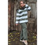 ست بلوز شلوار بافت پازلی - مانتو پاتریس رشت