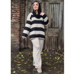 ست بلوز شلوار بافت پازلی - مانتو پاتریس رشت