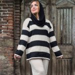 ست بلوز شلوار بافت پازلی - مانتو پاتریس رشت