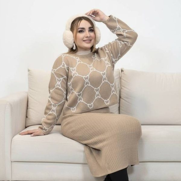 ست بلوز سارافون پاپیون بافت