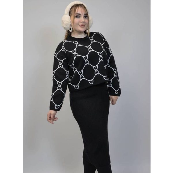 ست بلوز سارافون پاپیون بافت