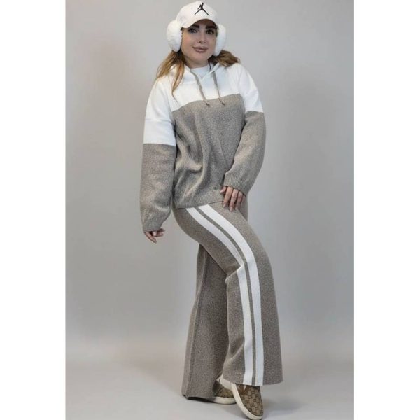 ست هودی شلوار 2 خط - مانتو پاتریس رشت