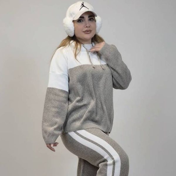 ست هودی شلوار 2 خط - مانتو پاتریس رشت