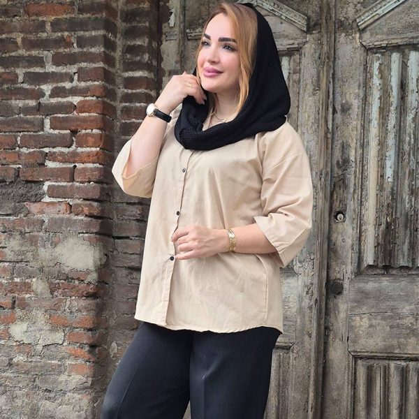 35400238-5 مانتو لینن ساده - مانتو پاتریس رشت