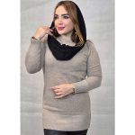 تونیک گپ یقه گرد بافت - مانتو پاتریس رشت
