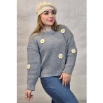 بلوز بافت کراپ بابونه - مانتو پاتریس رشت