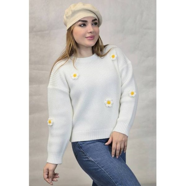 بلوز بافت کراپ بابونه - مانتو پاتریس رشت