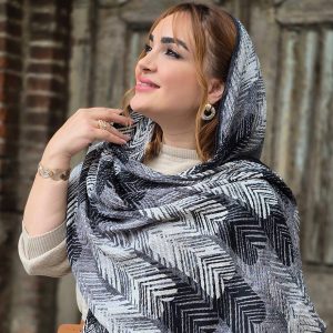 شال کریشه طرح پر - مانتو پاتریس رشت