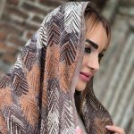 شال کریشه طرح پر - مانتو پاتریس رشت