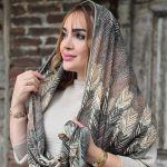 شال کریشه طرح پر - مانتو پاتریس رشت