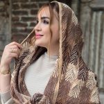 شال کریشه طرح پر - مانتو پاتریس رشت