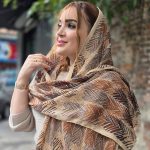 شال کریشه طرح پر - مانتو پاتریس رشت