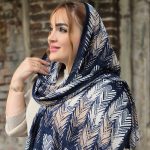 شال کریشه طرح پر - مانتو پاتریس رشت