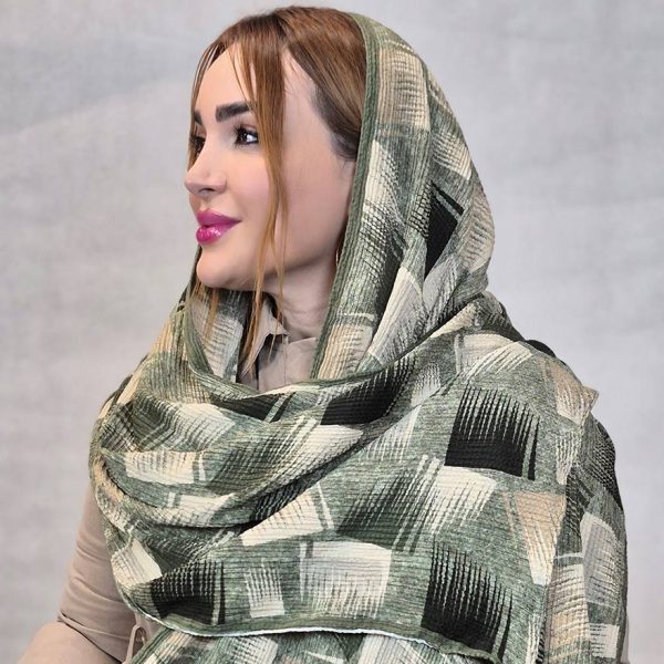 357004895-2 شال پاییزه کریشه طرحدار - مانتو پاتریس رشت