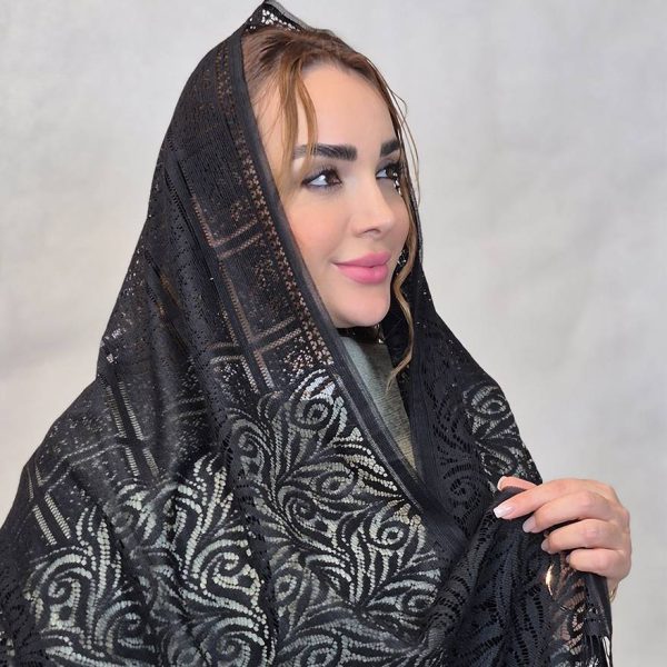 شال گیپور مشکی - مانتو پاتریس رشت