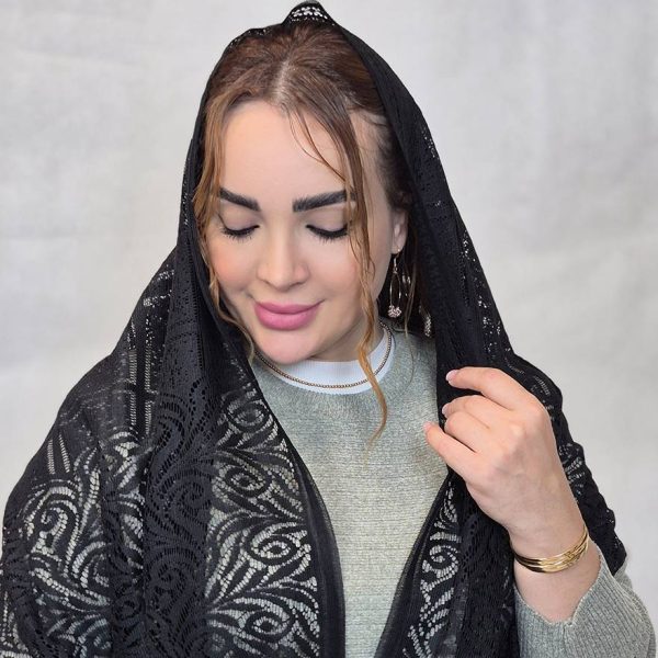 شال گیپور مشکی - مانتو پاتریس رشت