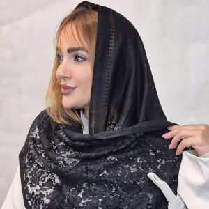 شال تور بته جقه مشکی - مانتو پاتریس رشت