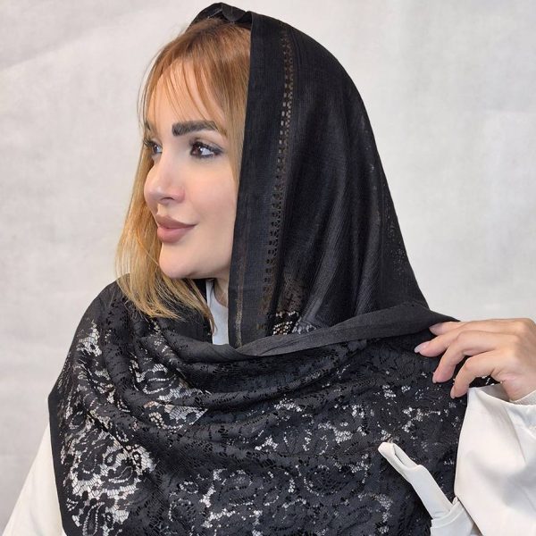 شال تور بته جقه مشکی - مانتو پاتریس رشت