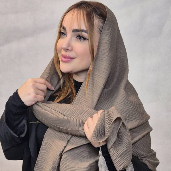 شال پلیسه رنگی پاییزه - مانتو پاتریس رشت