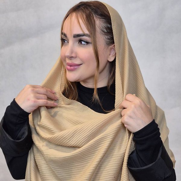 35700501-5 شال پلیسه رنگی پاییزه - مانتو پاتریس رشت