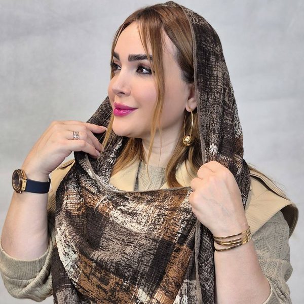 35800489-11 شال پاییزه طرحدار کریشه - مانتو پاتریس رشت
