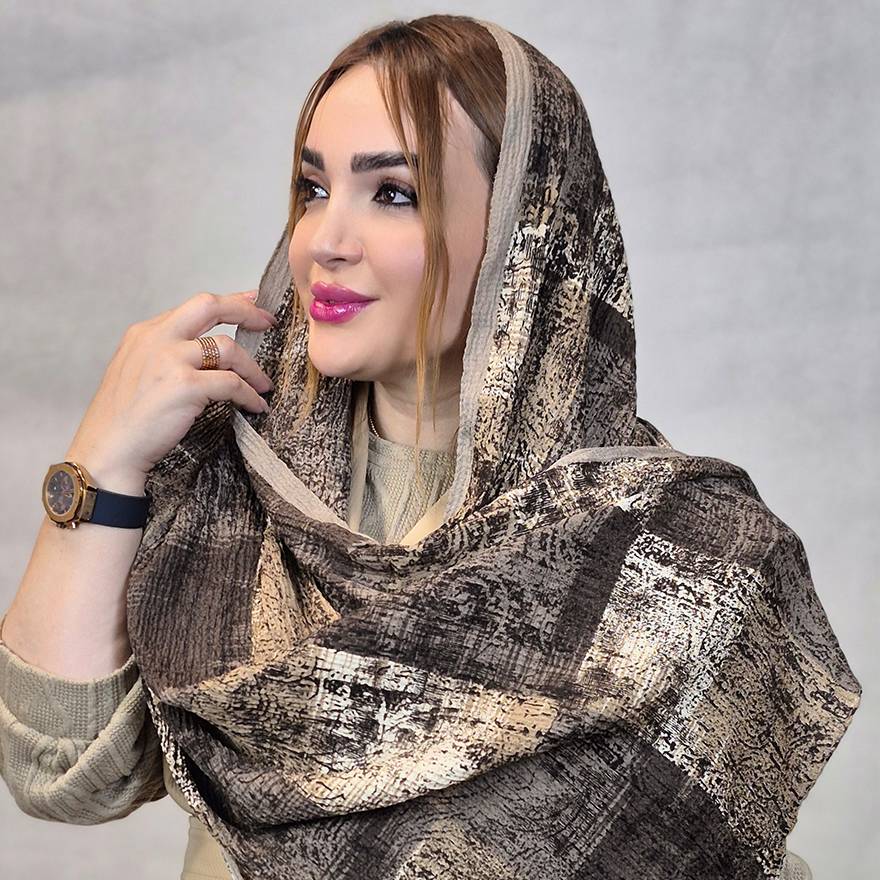 شال پاییزه طرحدار کریشه - مانتو پاتریس رشت