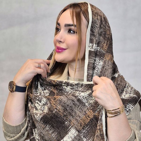 35800489-13 شال پاییزه طرحدار کریشه - مانتو پاتریس رشت