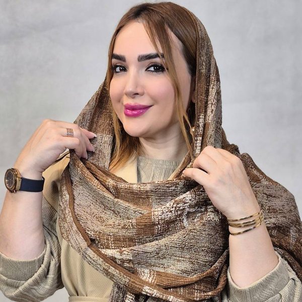35800489-16 شال پاییزه طرحدار کریشه - مانتو پاتریس رشت