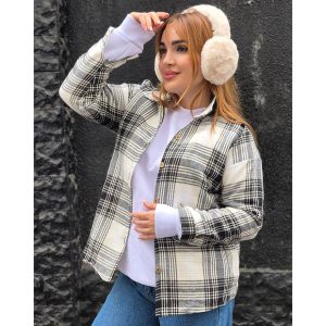 شکت پشمی چهارخونه - مانتو پاتریس رشت