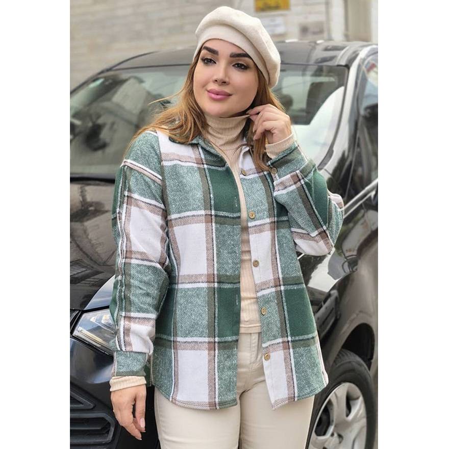 شکت موهر چهارخونه - مانتو پاتریس رشت
