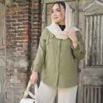 مانتو صوفیا جیب دکمه - مانتو پاتریس رشت