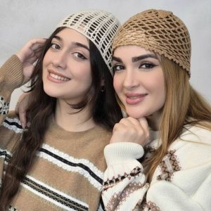 کلاه قلاب بافی ترند - مانتو پاتریس رشت