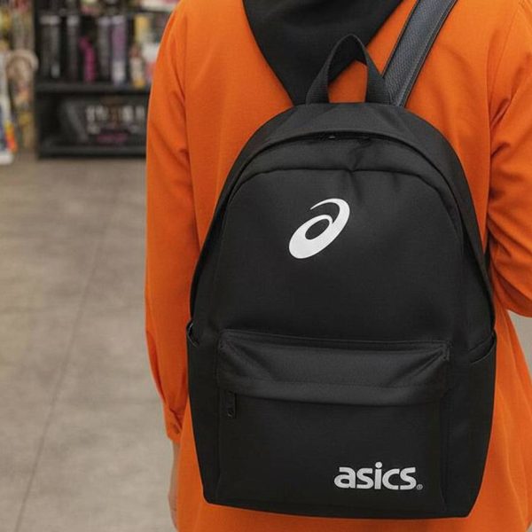 کوله پشتی برزنتی مشکی - مانتو پاتریس رشت