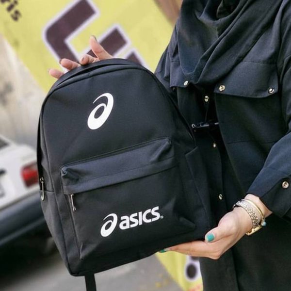 کوله پشتی برزنتی مشکی - مانتو پاتریس رشت