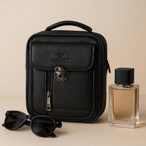 کیف دوشی لاکچری مشکی - مانتو پاتریس رشت