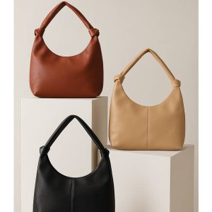 کیف دوشی گره ای چرم - مانتو پاتریس رشت