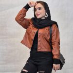 کت کراپ چرم دکمه ای - مانتو پاتریس رشت