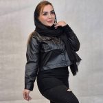 کت کراپ چرم دکمه ای - مانتو پاتریس رشت