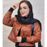 کت کراپ چرم دکمه ای - مانتو پاتریس رشت