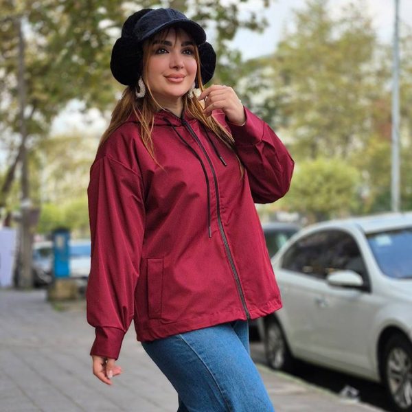 بارانی کلاهدار زیپی - مانتو پاتریس رشت