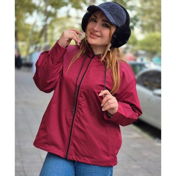 بارانی کلاهدار زیپی - مانتو پاتریس رشت