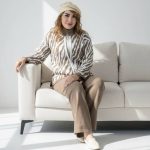 ست کت شلوار زبرا بافت - مانتو پاتریس رشت