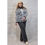 ست کت شلوار زبرا بافت - مانتو پاتریس رشت