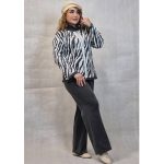 ست کت شلوار زبرا بافت - مانتو پاتریس رشت