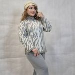 ست کت شلوار زبرا بافت - مانتو پاتریس رشت